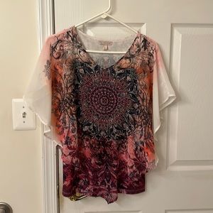 Dress Barn Printed Top - Size Small